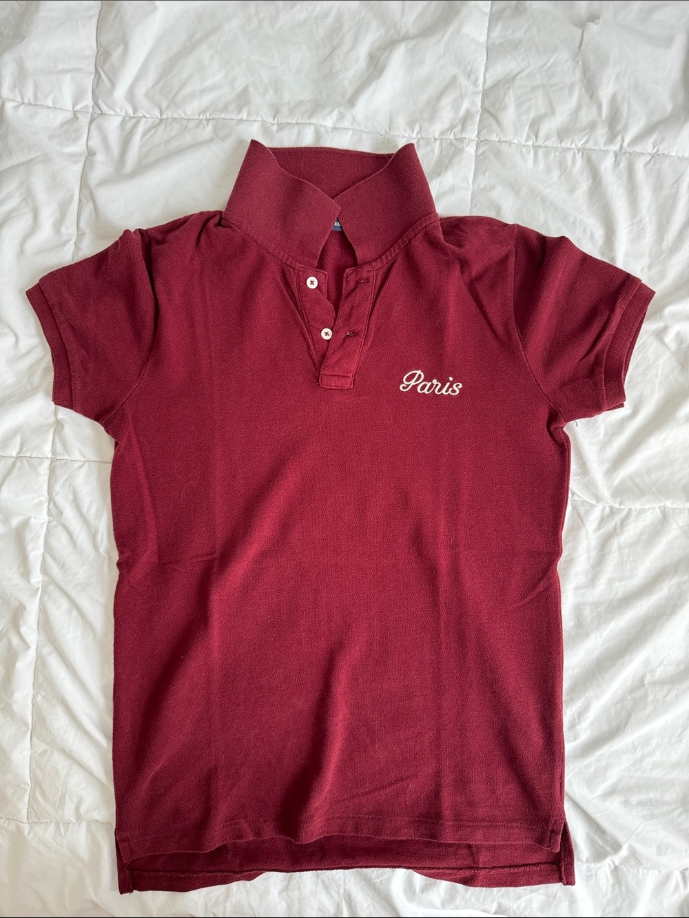 Brandy Melville Burgundy Paris Caroline Top